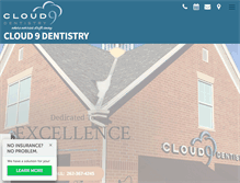 Tablet Screenshot of cloud9dentistry.com